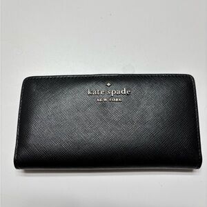 Kate Spade Black Leather thin wallet